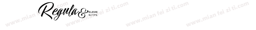 鱼鱼花开时节 Regula字体转换